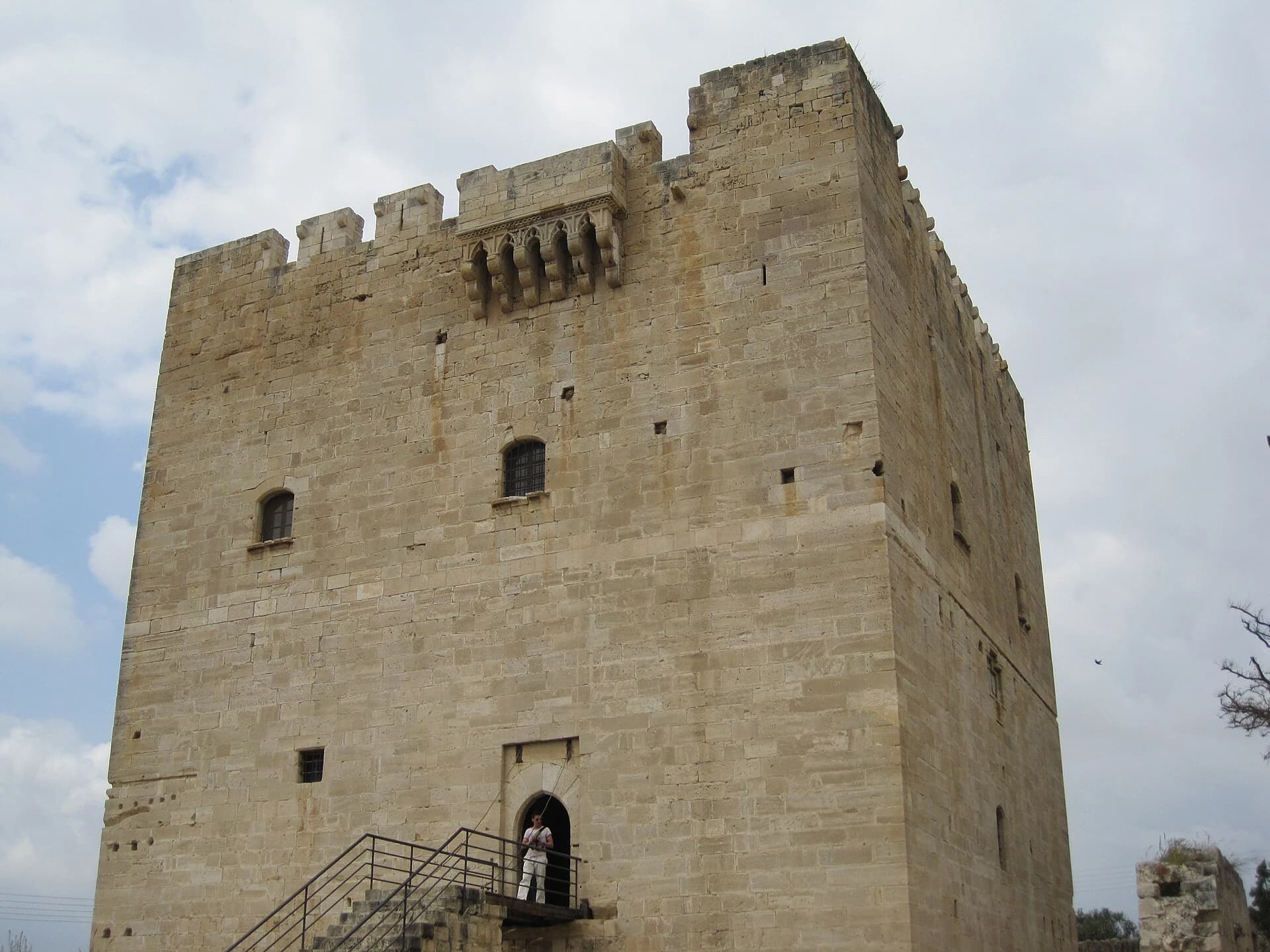 Middeleeuwse toren van het kasteel van Kolossi bij Limassol